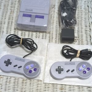 Nintendo Console with Gray and Purple Design